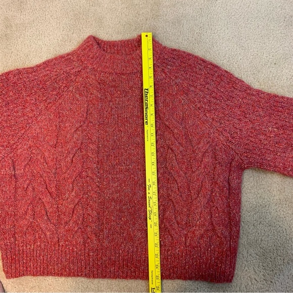 Universal Thread Reddish Orange Chunky Cable Knot Sweater- XL - Picture 7 of 13